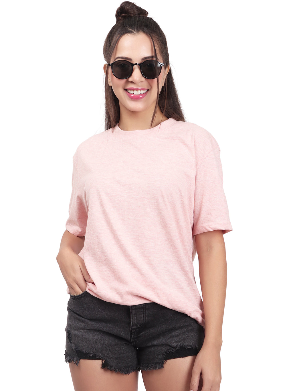 Loose T-Shirt - Coral PInk