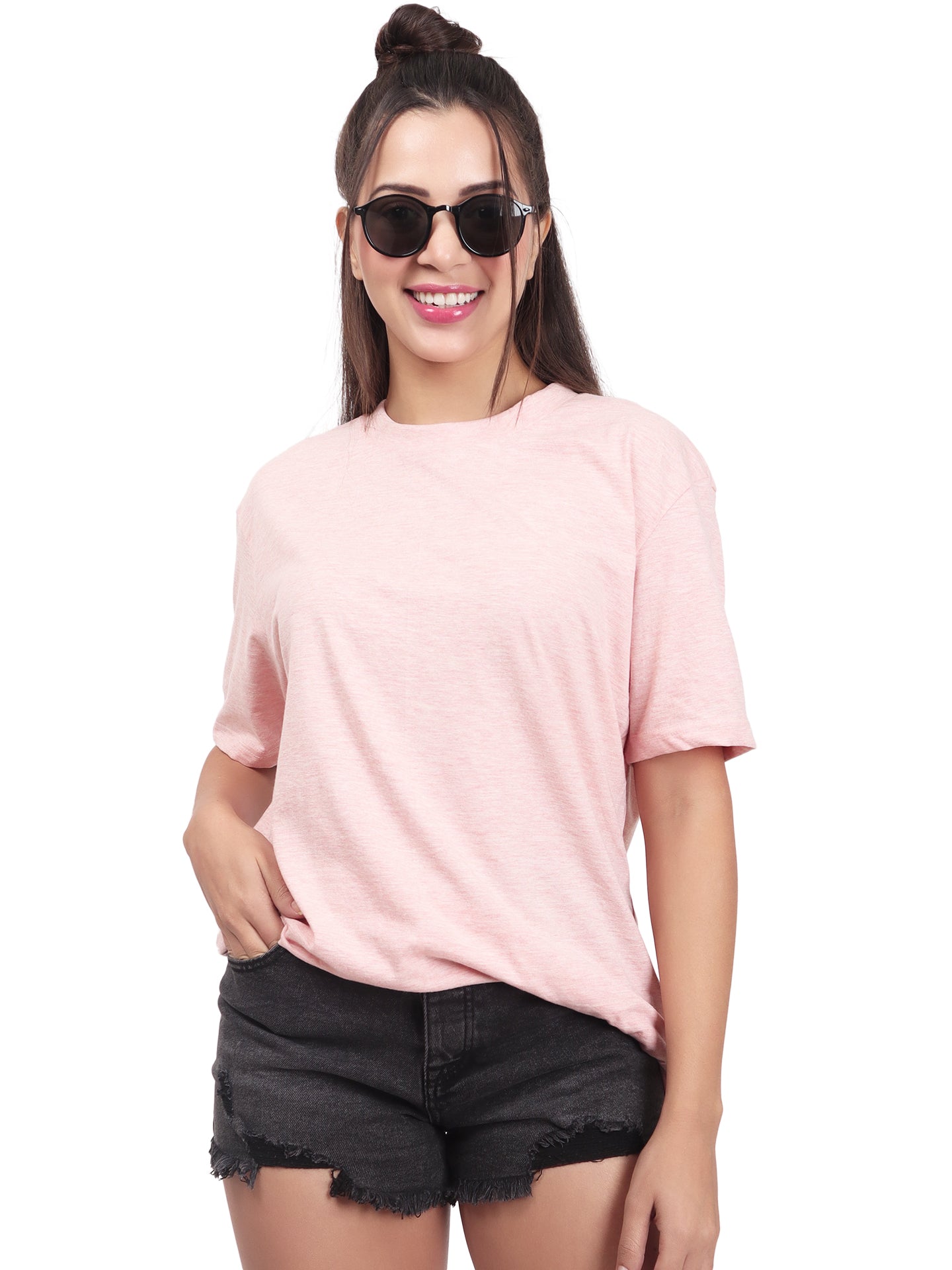 Loose T-Shirt - Coral PInk
