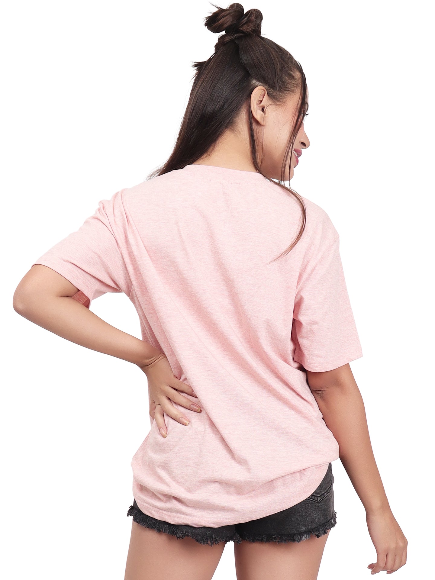 Loose T-Shirt - Coral PInk