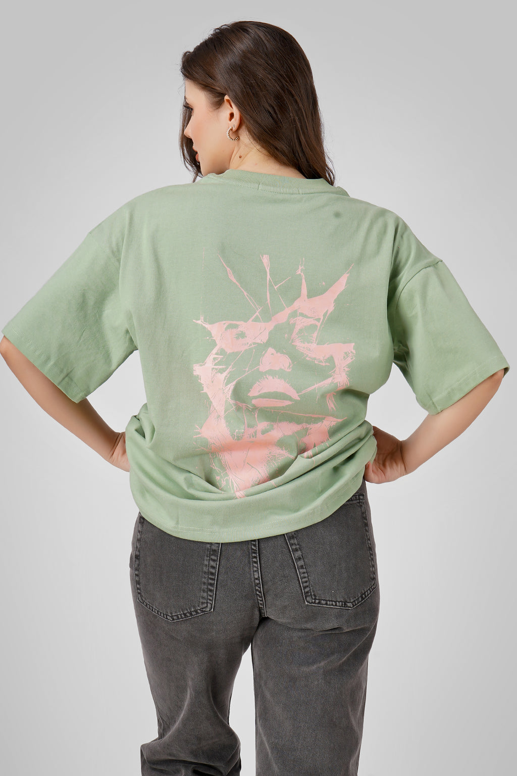 Chaos - Oversized T Shirt - Tea Green