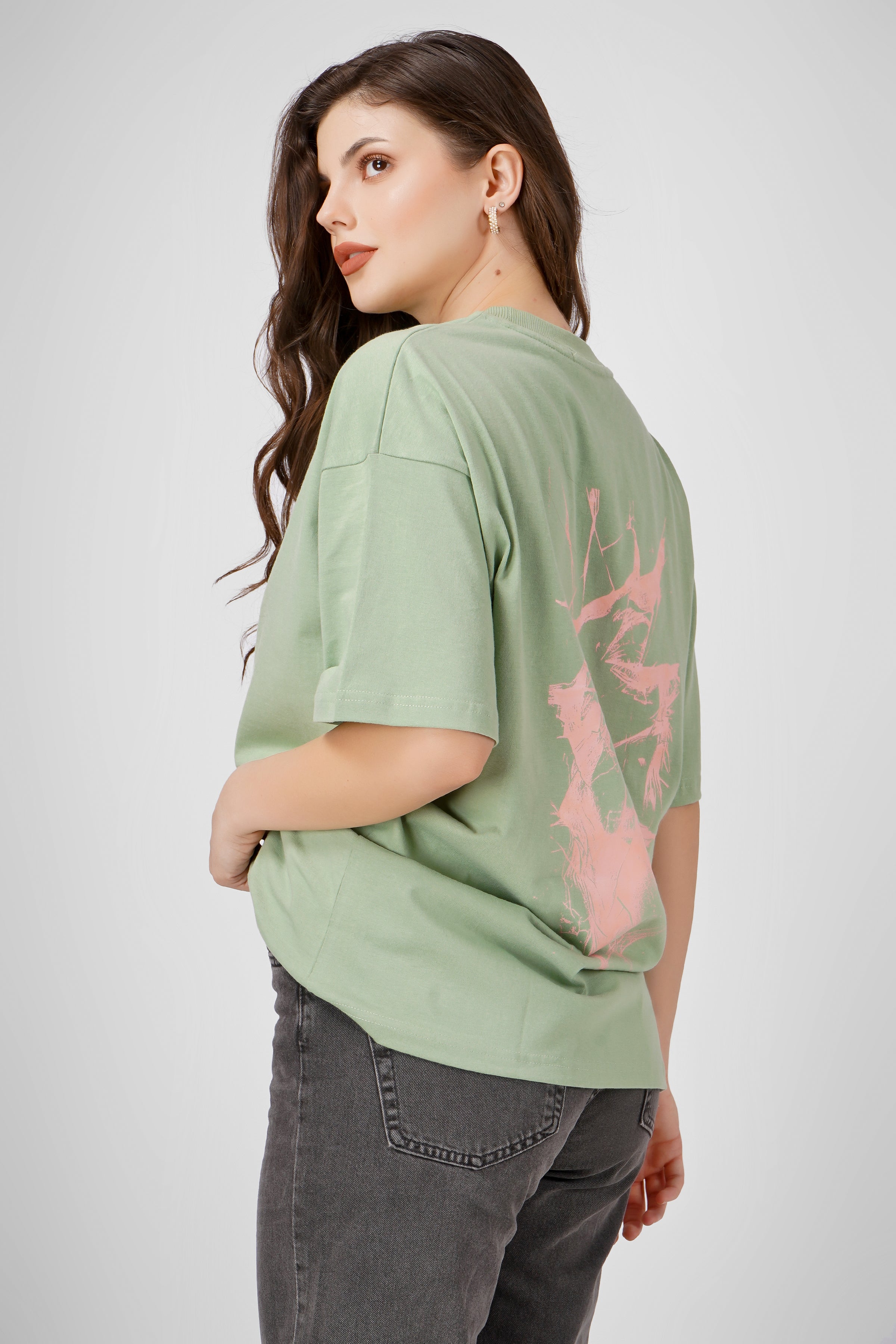Chaos - Oversized T Shirt - Tea Green