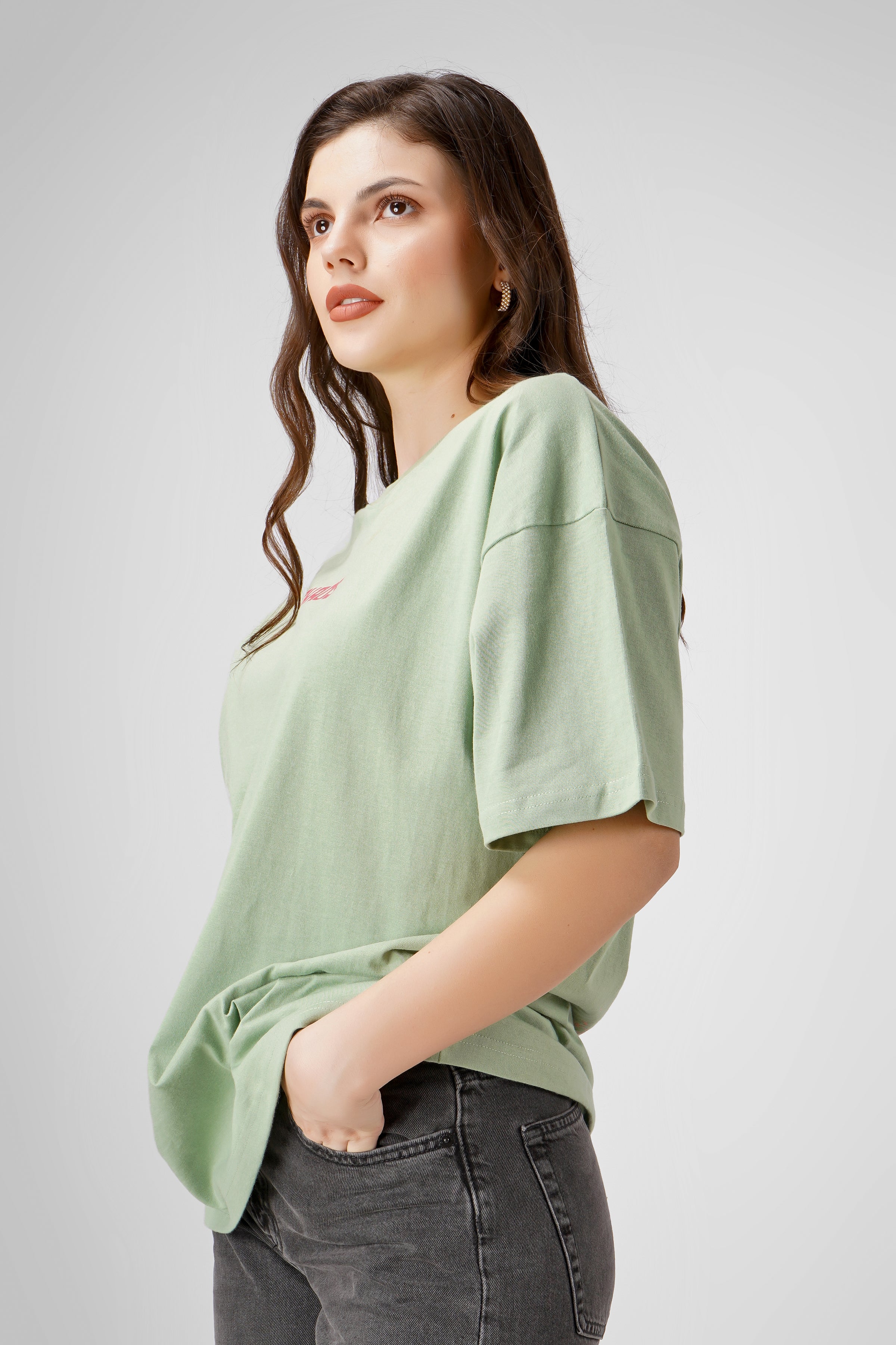 Chaos - Oversized T Shirt - Tea Green