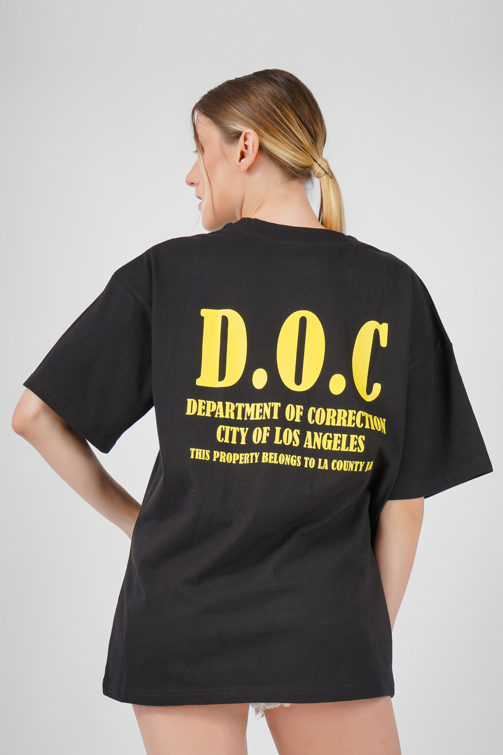 Jail / Prison - Oversized T Shirt - Black