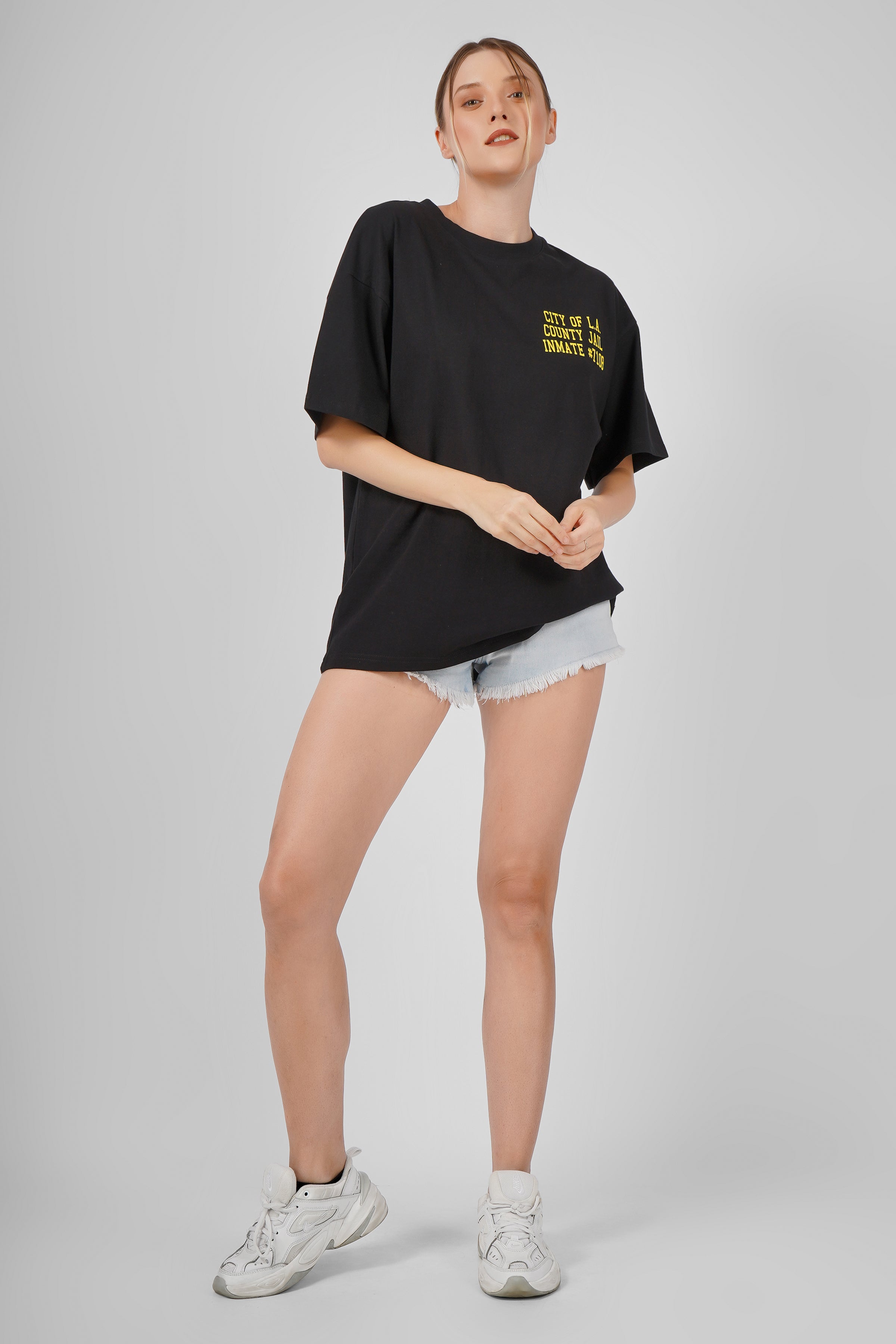 Jail / Prison - Oversized T Shirt - Black