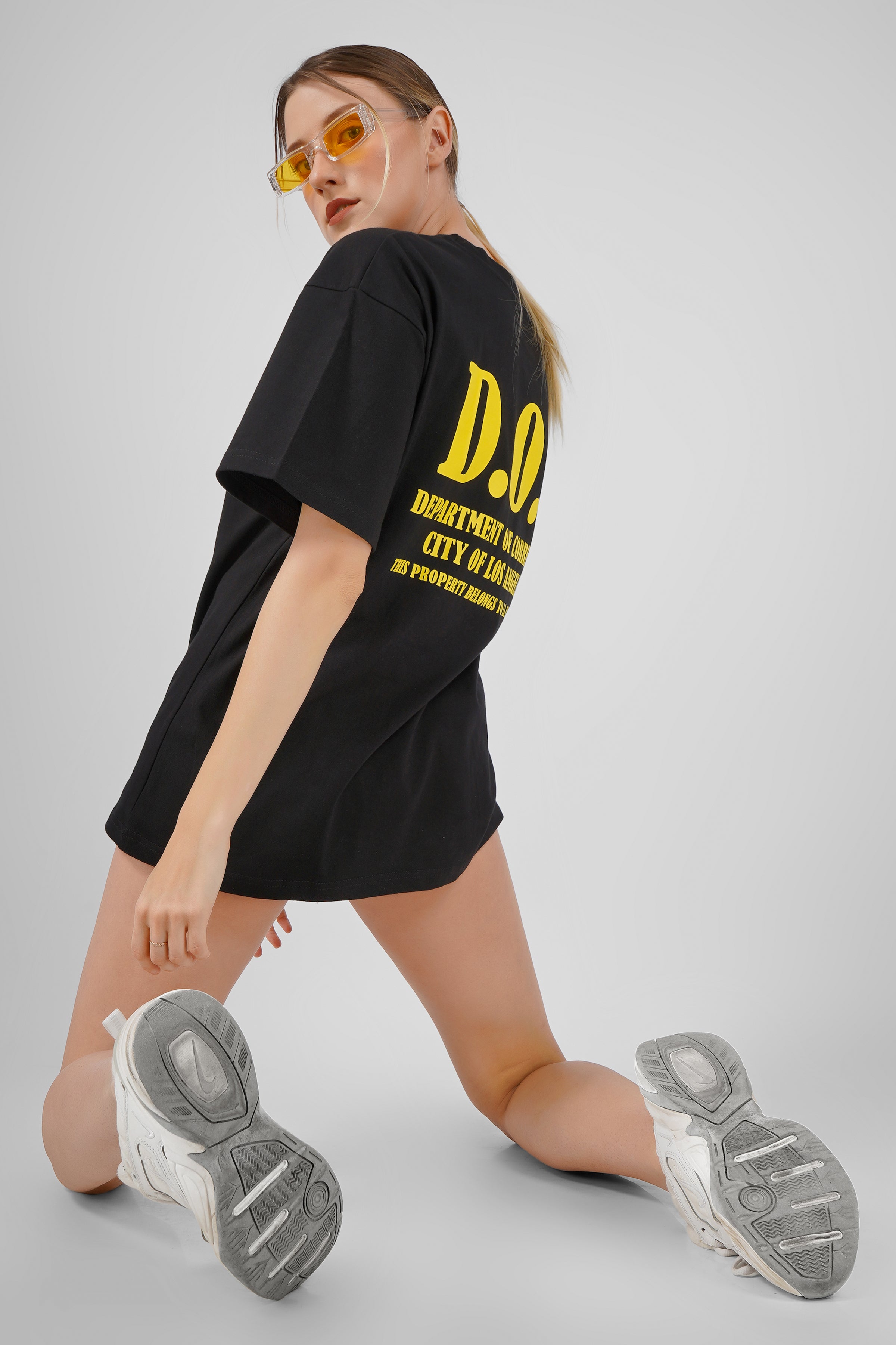 Jail / Prison - Oversized T Shirt - Black
