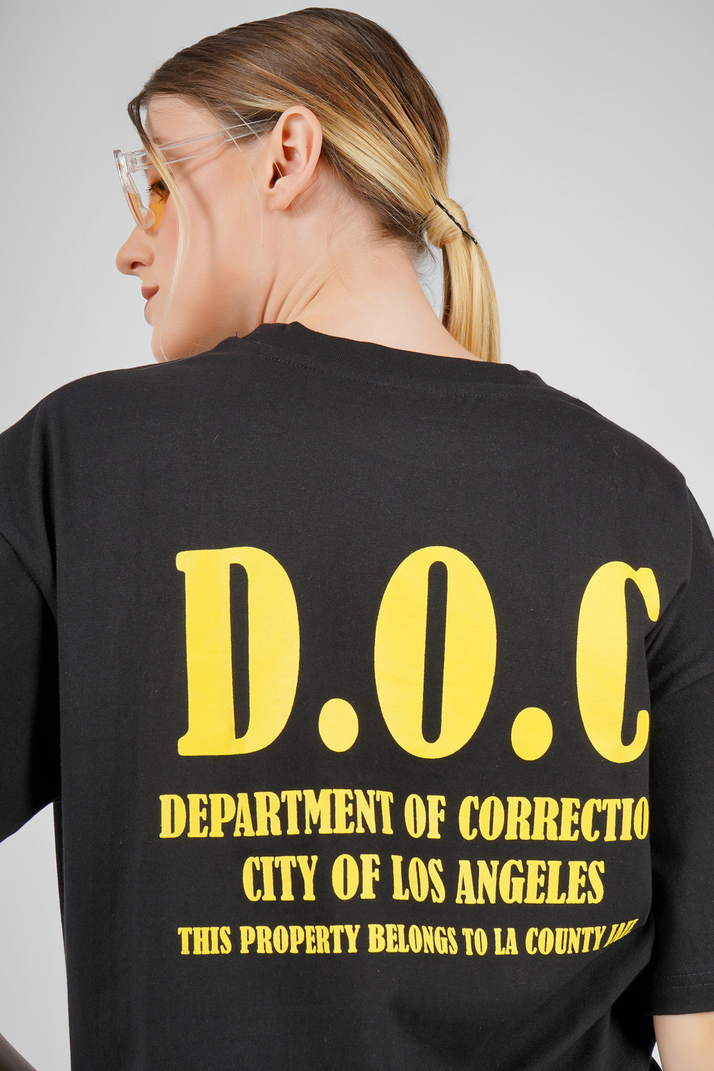 Jail / Prison - Oversized T Shirt - Black