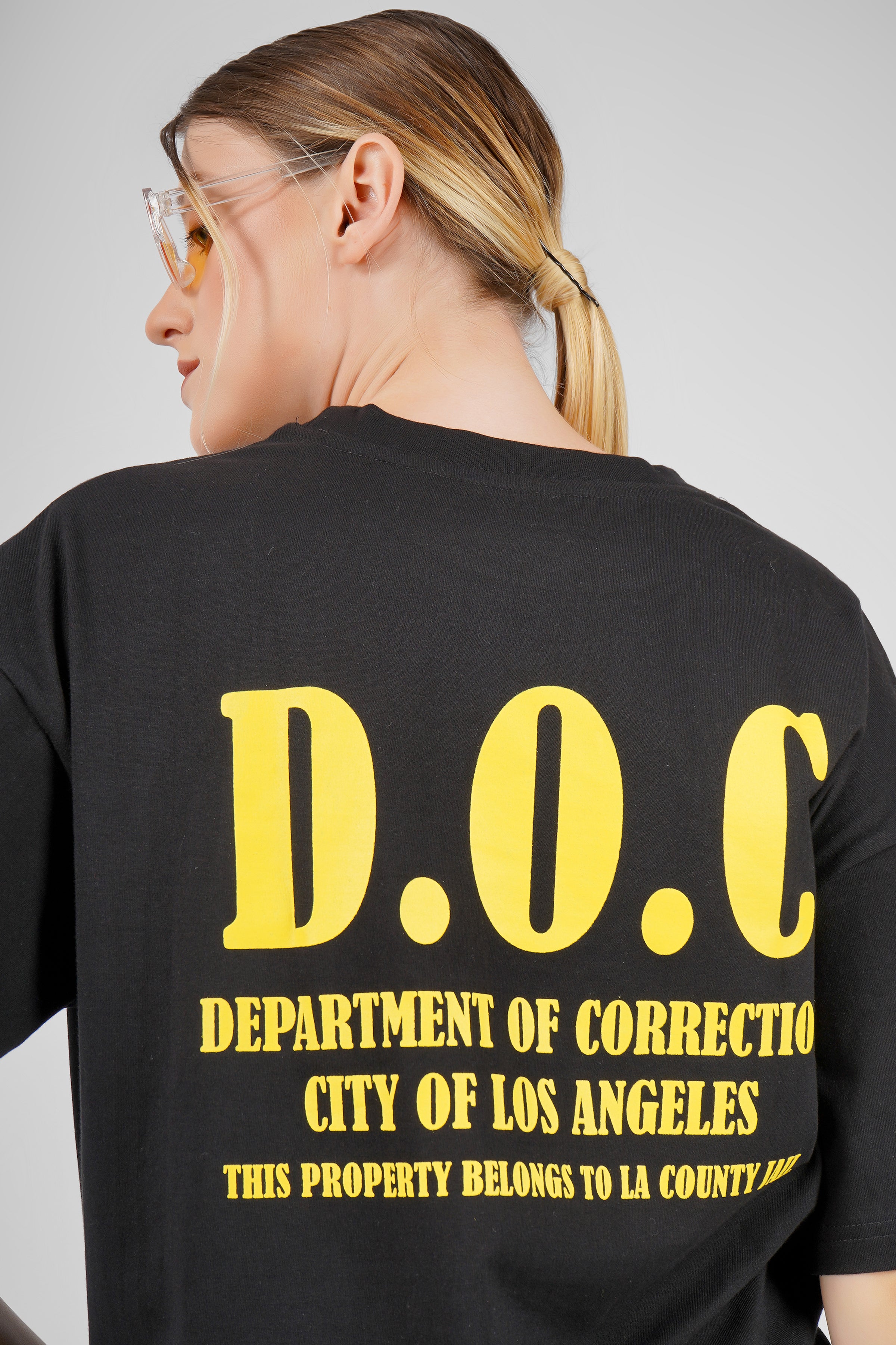 Jail / Prison - Oversized T Shirt - Black