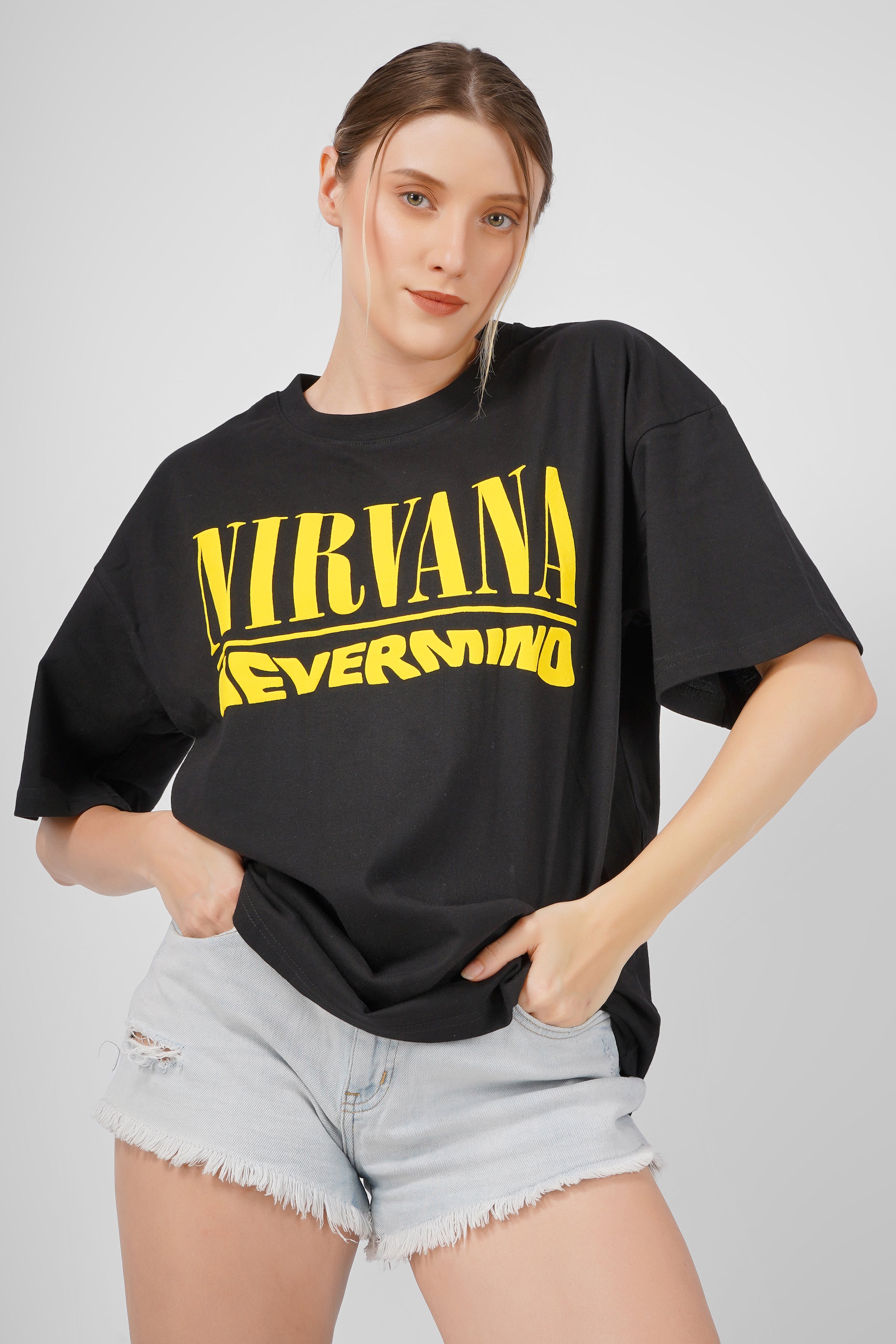 Nirvana - Oversized T Shirt - Black