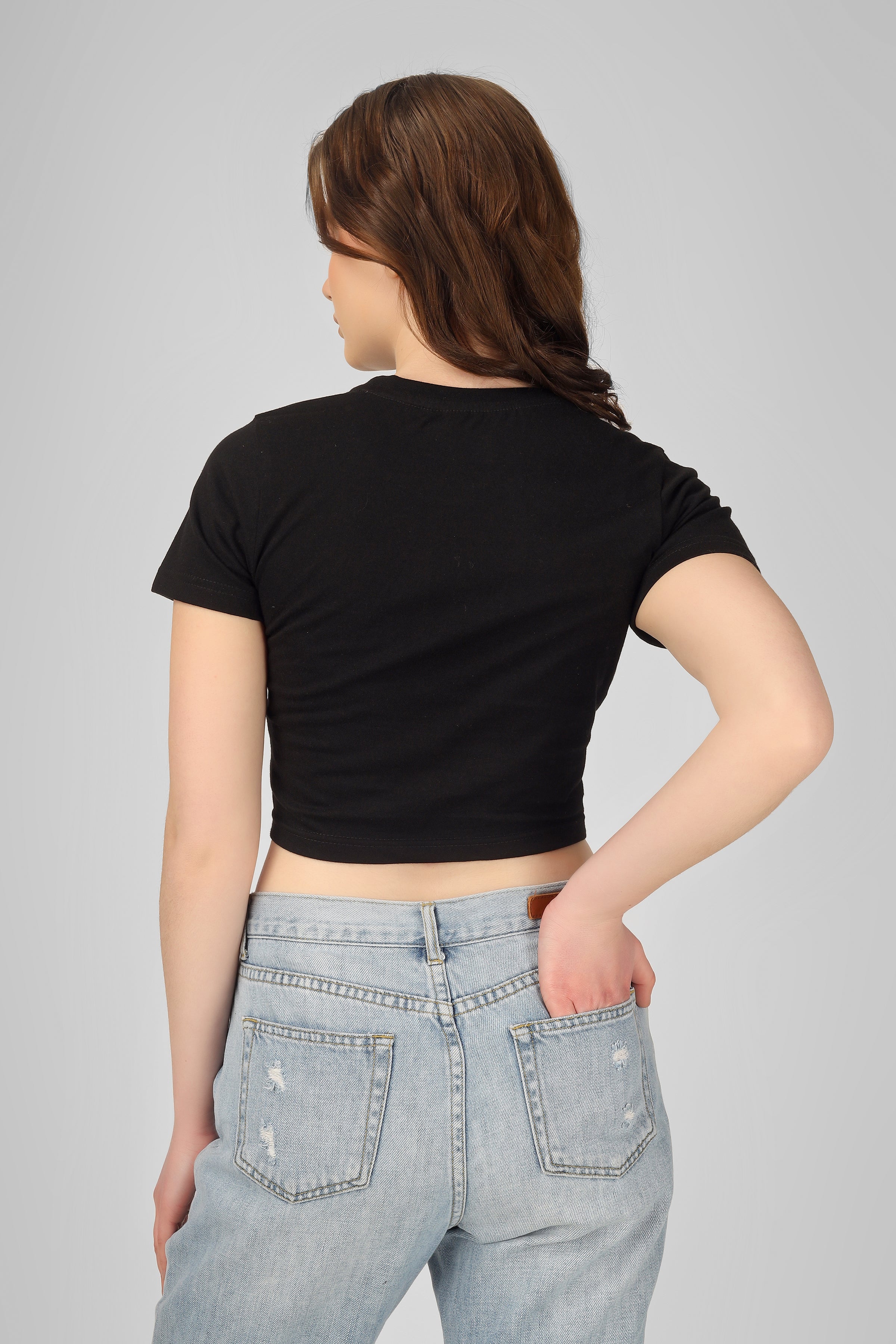 New York Crop T-shirt - Black
