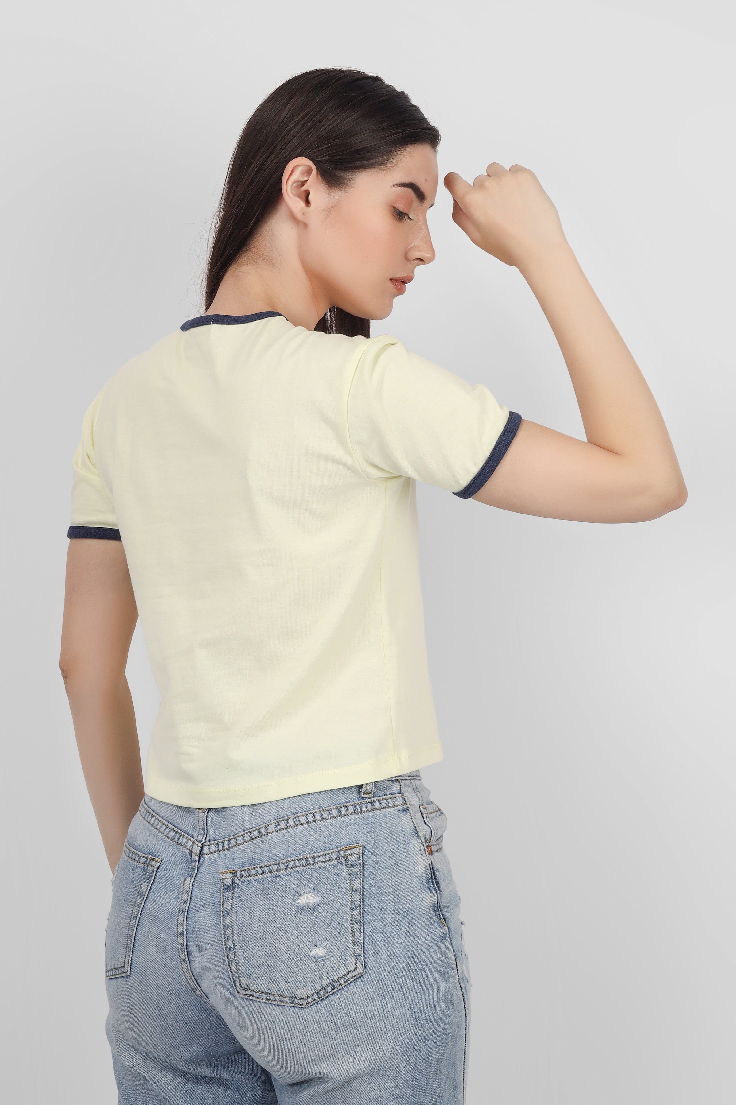 Heart - Regular Fit Tshirt - Butter Yellow