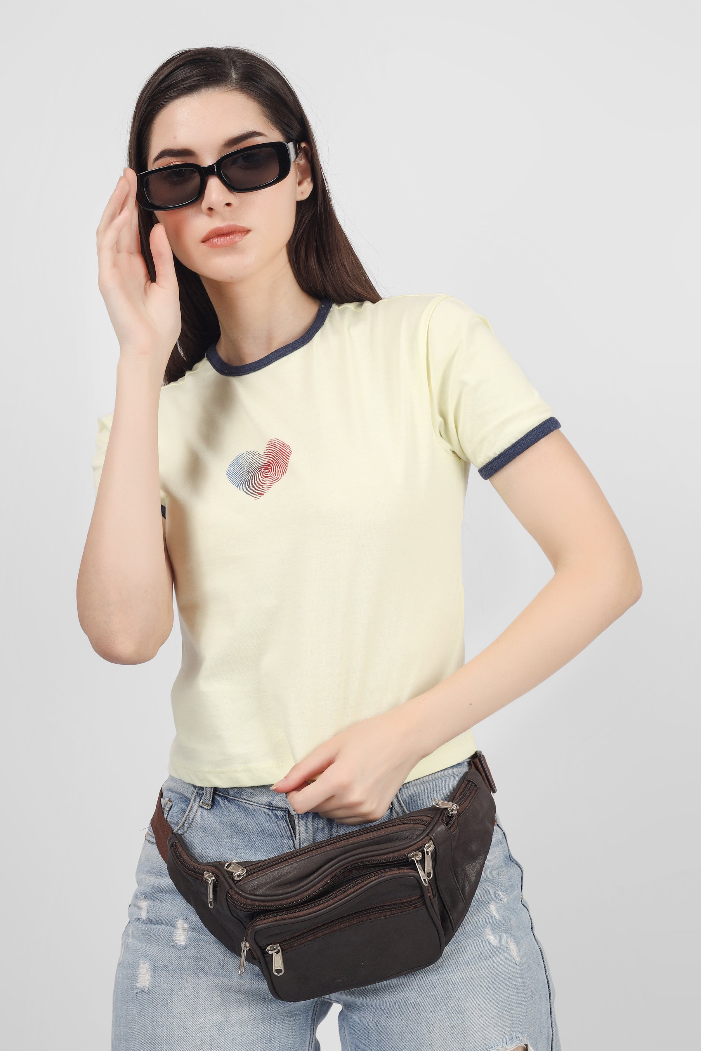 Heart - Regular Fit Tshirt - Butter Yellow